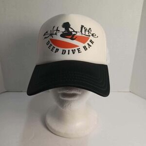 Salt‎ Life Deep Dive Bar Trucker Hat White Black Orange Adjustable Beach Surf